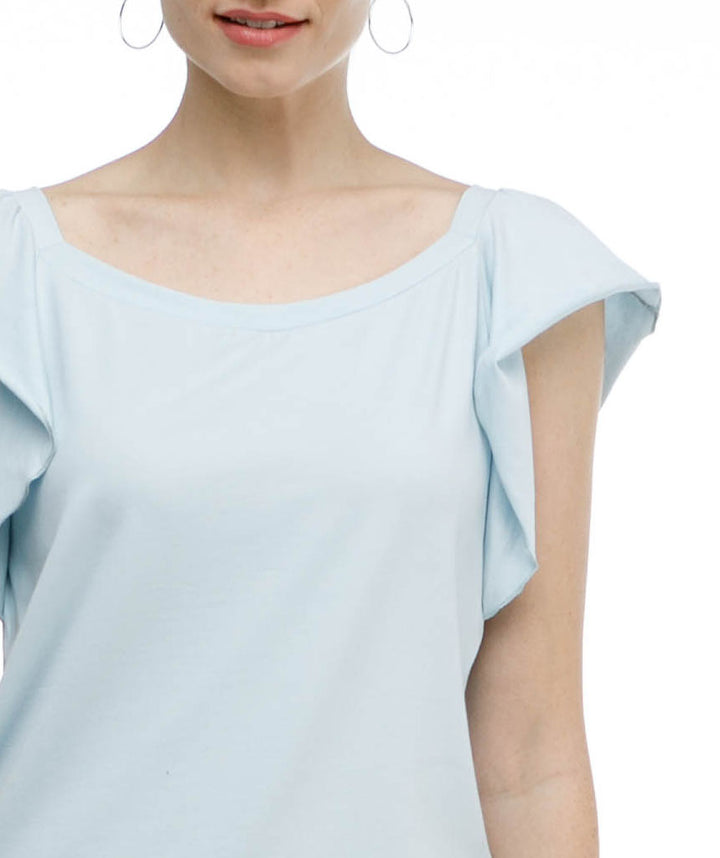 The BRIELLE top in Ballad Blue