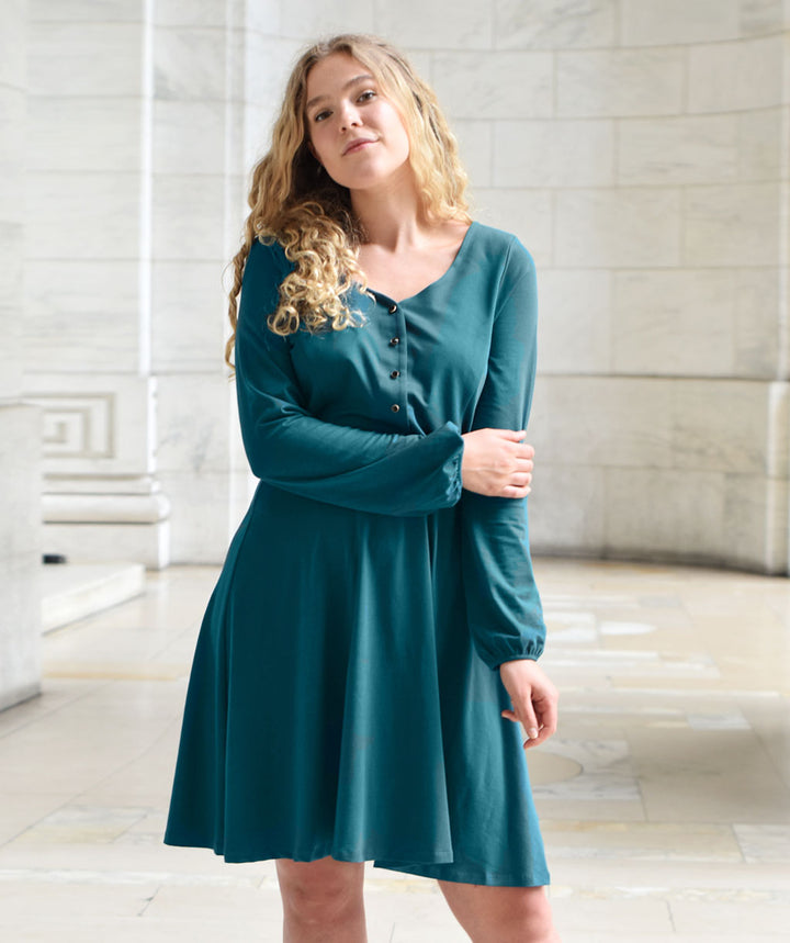 WASHINGTON dress in Teal Ocean