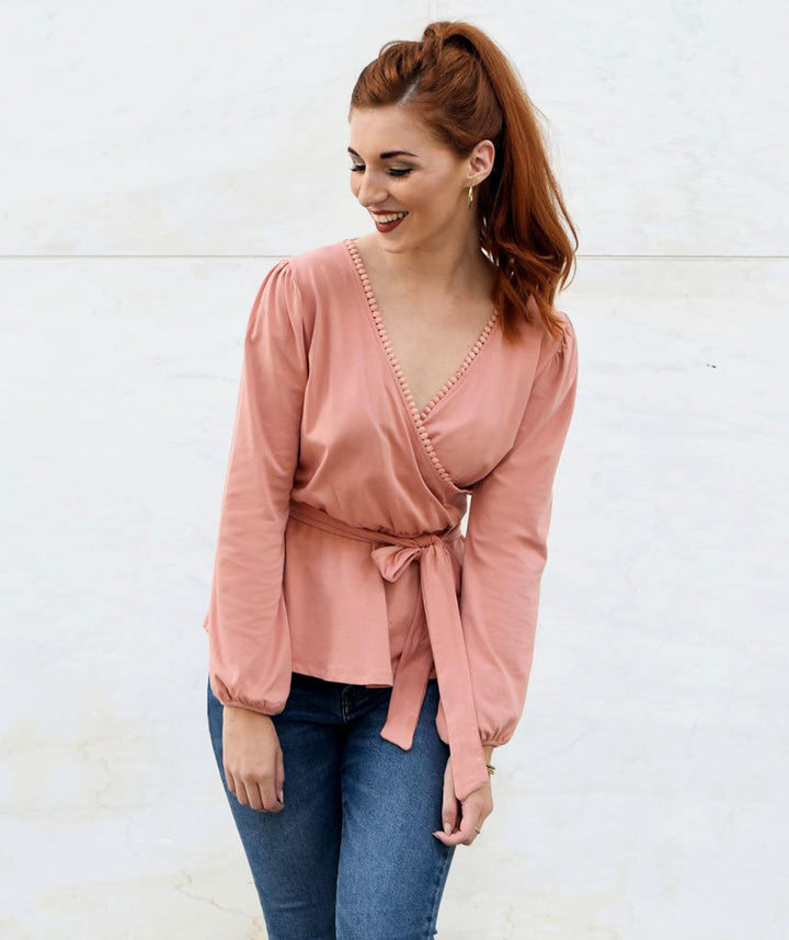 The GRETCHEN top in Rose Dawn