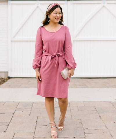 The SANDY dress in Sunset Pink