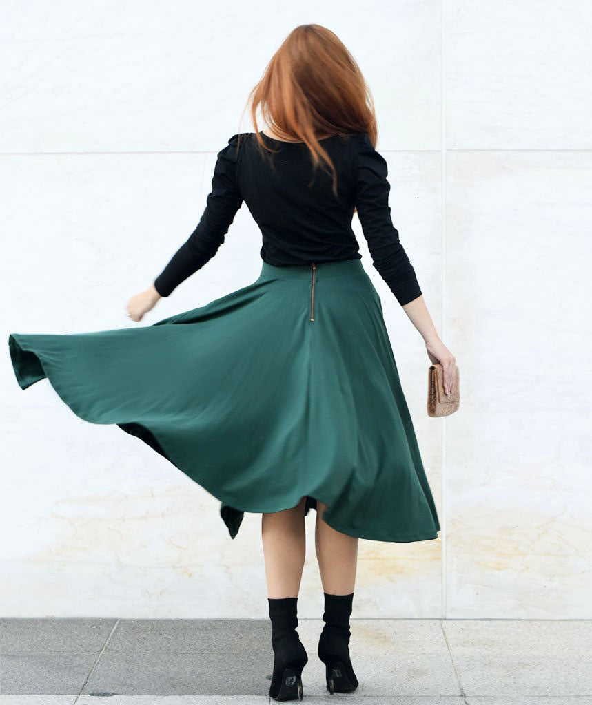 The MALALA midi skirt in Pine
