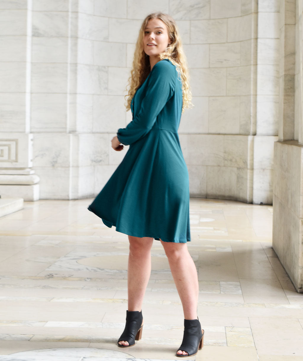 WASHINGTON dress in Teal Ocean
