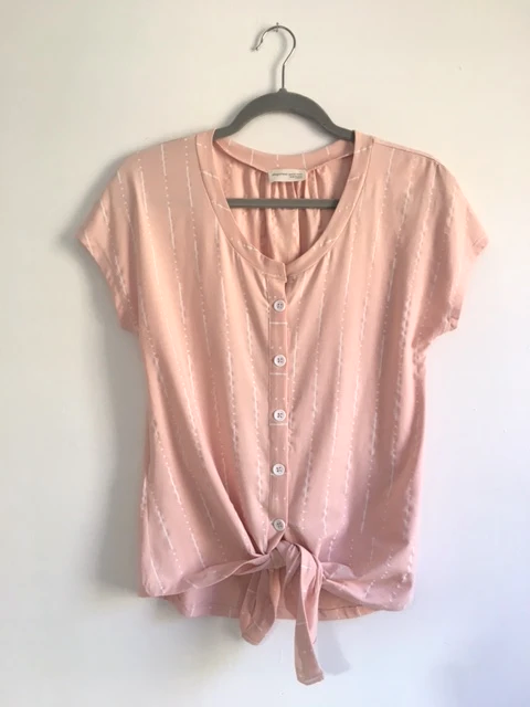 TERRA printed shirt in Rose/White